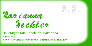 marianna heckler business card